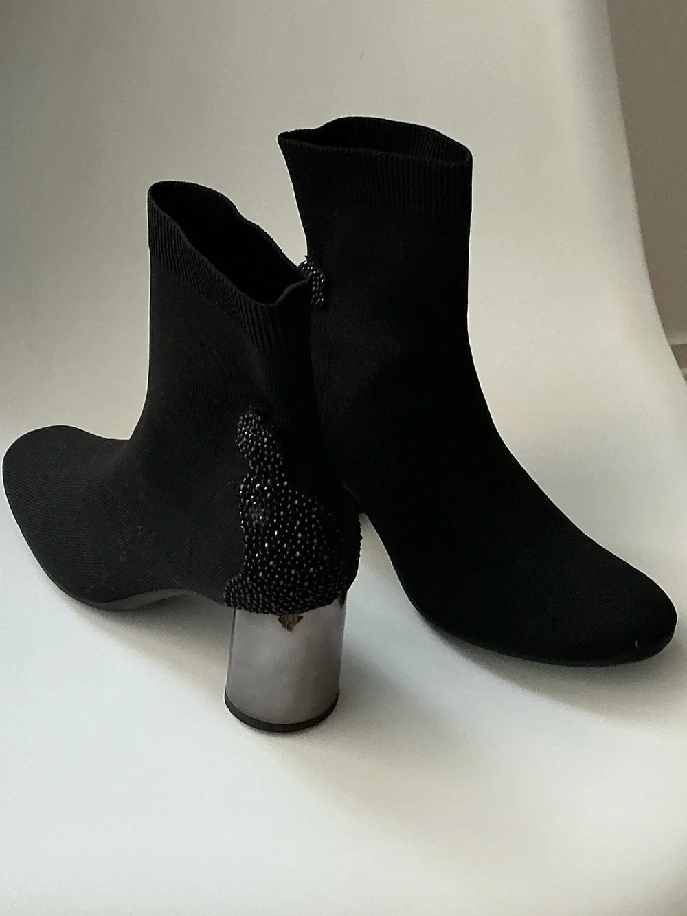 Staccato Women's Black Stretch Sock Booties